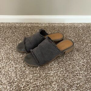 Women's Denim Slide Sandals